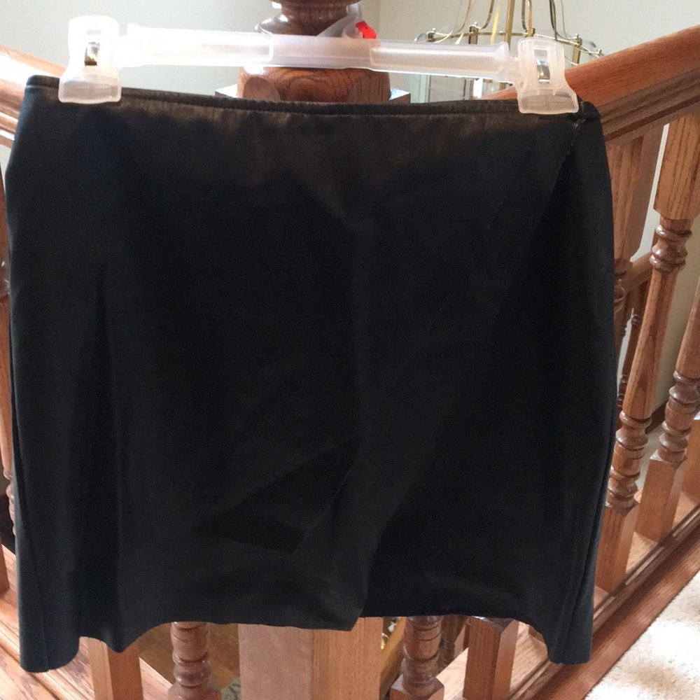 Black leather mini skirt only worn once